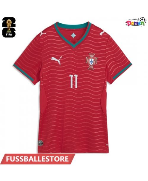 Günstige Portugal Joao Felix #11 Heimtrikot Damen WM 2026 Kurzarm
